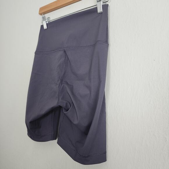 Everlane The Perform High-Waisted Biker Shorts Dark Plum Purple S Compression - Picture 5 of 12